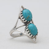 Mexican Turquoise Silver Rings