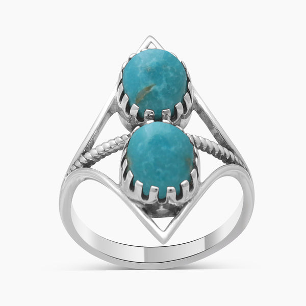 Mexican Turquoise Silver Rings