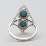 Mexican Turquoise Silver Rings