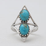 Mexican Turquoise Silver Rings