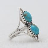 Mexican Turquoise Silver Rings