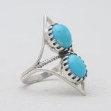 Mexican Turquoise Silver Rings