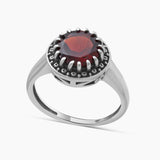 Amethyst Gemstone Silver Rings