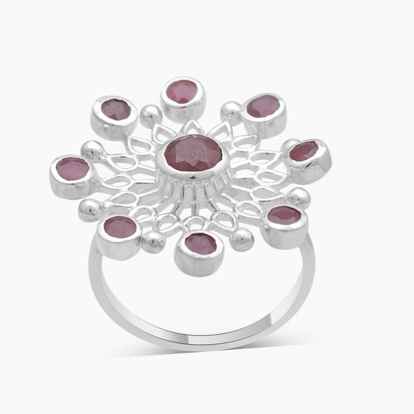 925 Sterling Silver Garnet Rings