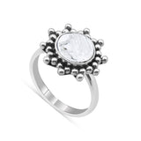 Muonionalusta Meteorite Silver Ring