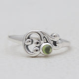 925 Sterling Silver Peridot Rings