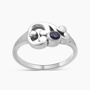 925 Sterling Silver Blue Iolite Rings