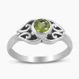 Natural Blue Topaz Silver Rings