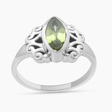 Peridot Sterling Silver Rings