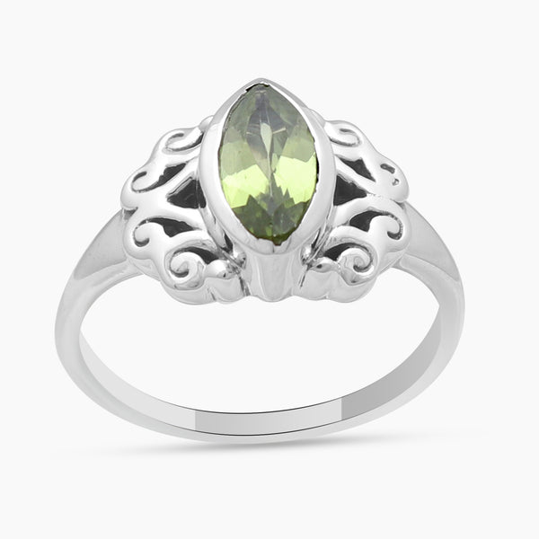 Peridot Sterling Silver Rings