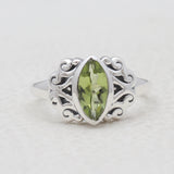 Peridot Sterling Silver Rings