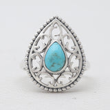 Mexican Turquoise Designer Silver Rings