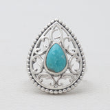 Mexican Turquoise Designer Silver Rings