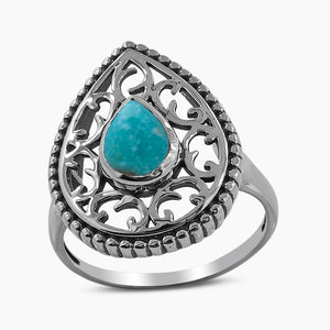 Mexican Turquoise Designer Silver Rings