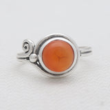 925 Sterling Silver Rainbow Moonstone Rings