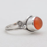 925 Sterling Silver Rainbow Moonstone Rings