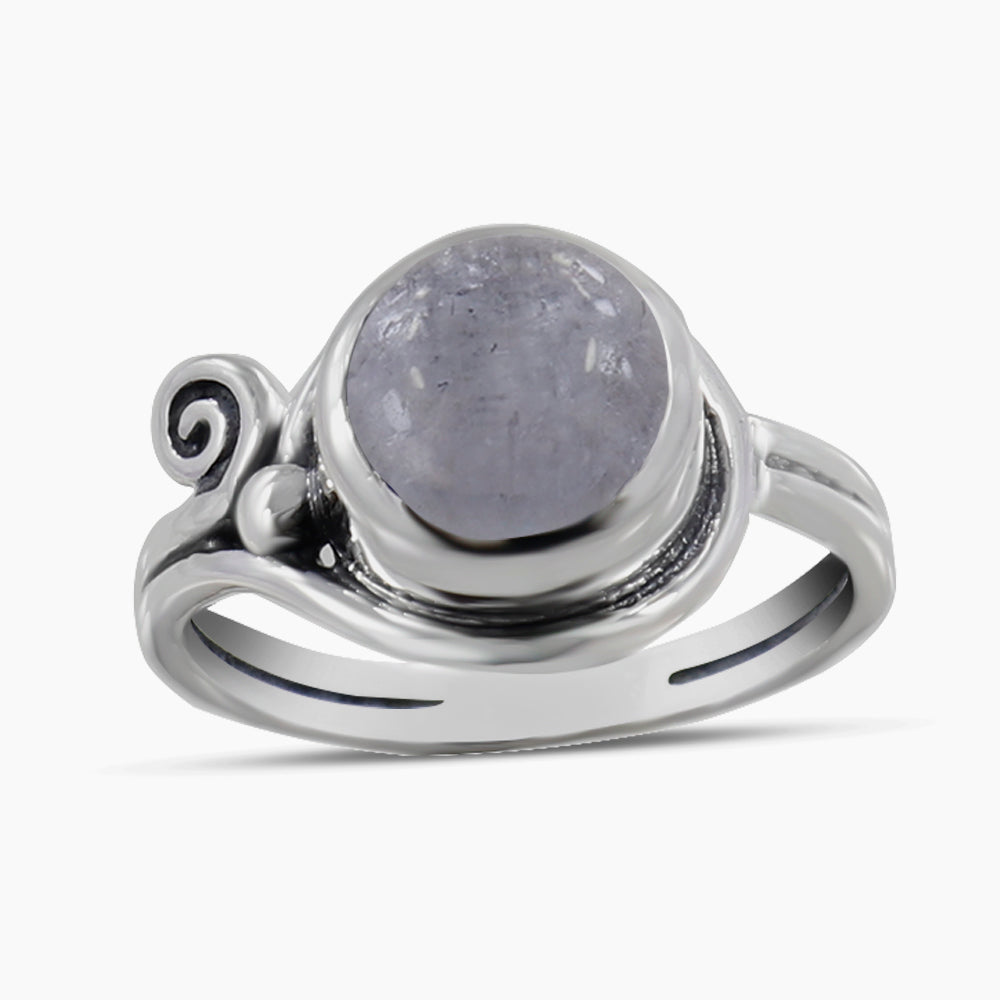 925 Sterling Silver Rainbow Moonstone Rings