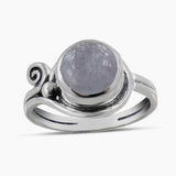 925 Sterling Silver Rainbow Moonstone Rings