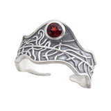 Garnet Silver Ring