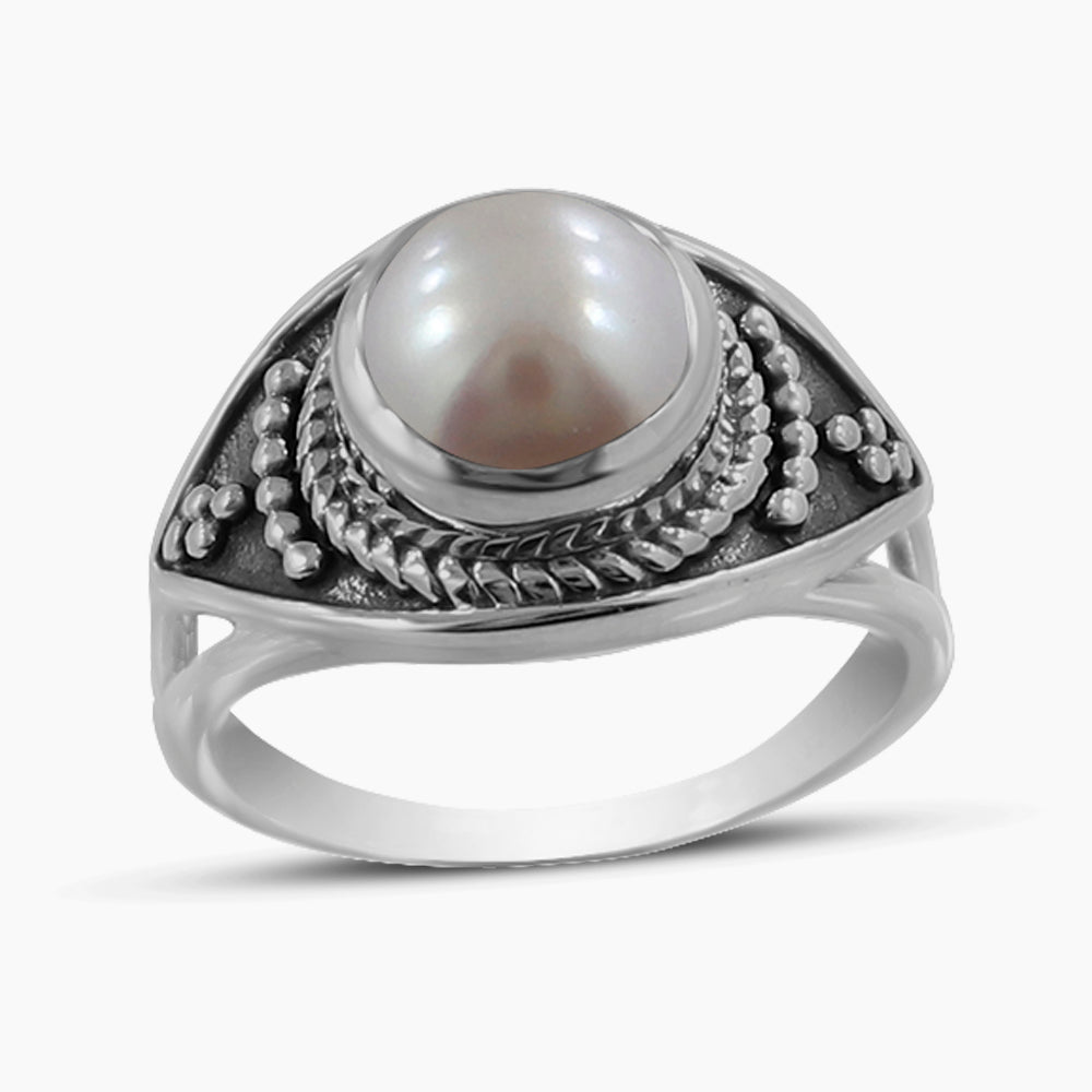 Fresh Water Pearl Silver Rings