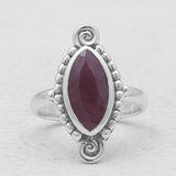 Rainbow Moonstone Sterling Silver Rings