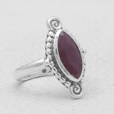 Rainbow Moonstone Sterling Silver Rings