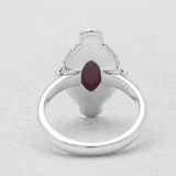 Rainbow Moonstone Sterling Silver Rings