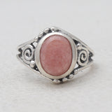 925 Sterling Silver Rhodochrosite Rings