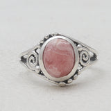 925 Sterling Silver Rhodochrosite Rings