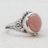 925 Sterling Silver Rhodochrosite Rings
