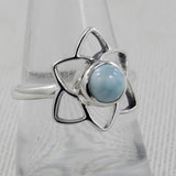 Larimar Silver Rings