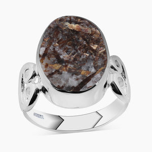 Astrophyllite Silver Rings