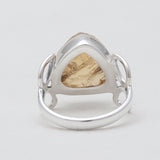 925 Sterling Silver Rough Citrine Rings