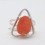 925 Sterling Silver Carnelian Rings