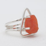 925 Sterling Silver Carnelian Rings
