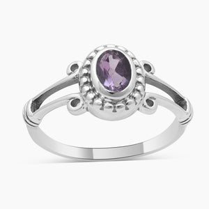 925 Sterling Silver Amethyst Rings