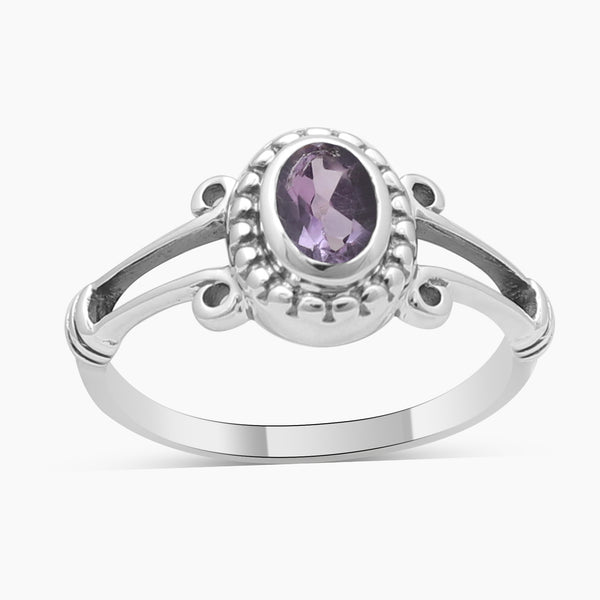 925 Sterling Silver Amethyst Rings