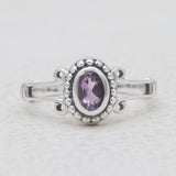925 Sterling Silver Amethyst Rings