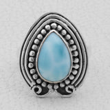 Larimar Gemstone Silver Jewelry Set
