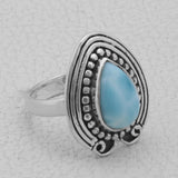 Larimar Gemstone Silver Jewelry Set