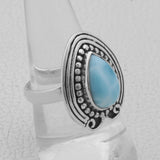 Larimar Gemstone Silver Jewelry Set