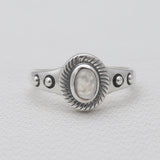Rainbow Moonstone Silver Designer Rings