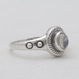 Rainbow Moonstone Silver Designer Rings