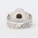 Natural Tiger Eye Silver Rings