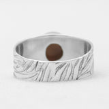 Natural Tiger Eye Silver Rings