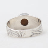 Natural Tiger Eye Silver Rings