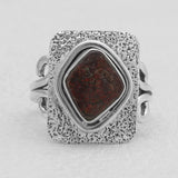 Ammolite Silver Rings