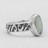 925 Sterling Silver Ethiopian Opal Rings
