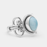 Dominican Larimar Sterling Silver Rings