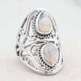 Ethiopian Opal Silver Ring